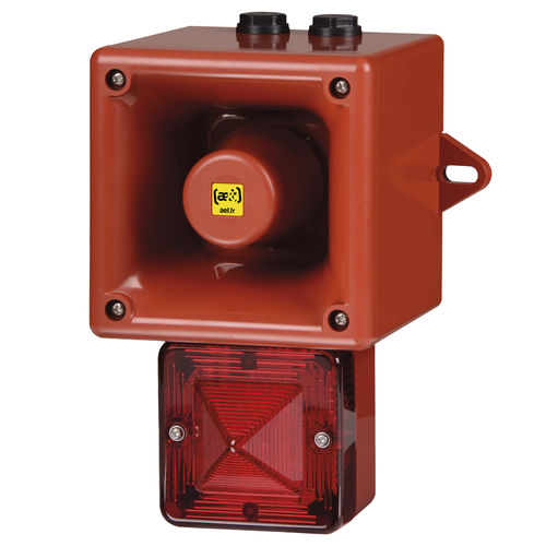 Alarm sounder with xenon beacon - TL105HV2 - ae&t - IP66 / 112 dB