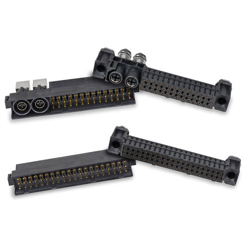PCB connector - Intercompact Series - Smiths Interconnect - data / quadrax / Ethernet