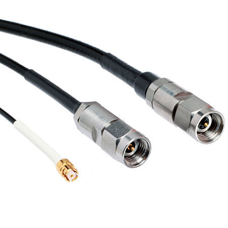 Coaxial cable assembly - SpaceNXT™ QT Series - Smiths Interconnect - RF / straight / low-loss