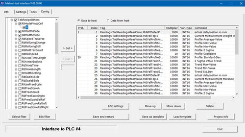 Communication interface - Mahlo - SCADA