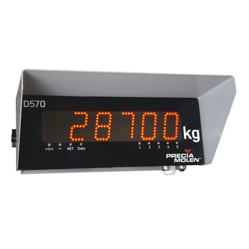 Digital slave display - D 570 - PRECIA MOLEN - 6-digit / for weighing devices / industrial