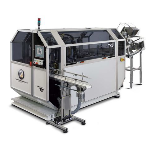 Stretch blow molding machine - MIPET 1P - MECCANOPLASTICA GROUP - for the cosmetics industry / for pharmaceutical applications / for the food and beverage industry
