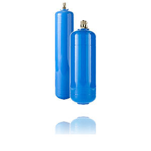 Piston accumulator - AP series - HYDRO LEDUC - screw / for construction equipment / standard