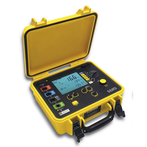 Earth impedance tester - CA 6471 - CHAUVIN ARNOUX - continuity / earth resistivity / ground