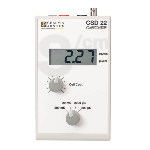 Portable conductivity meter - CSD 22 - CHAUVIN ARNOUX - digital / water