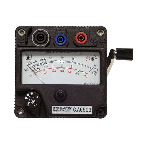Insulation tester - CA 6503 - CHAUVIN ARNOUX - portable / analog