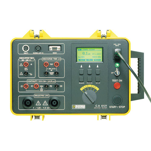 Insulation tester - CA 6121 - CHAUVIN ARNOUX - continuity / dielectric / for electrical equipment