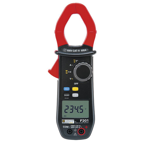 Digital clamp meter - F201 - CHAUVIN ARNOUX - portable / 1000 V / 600 A