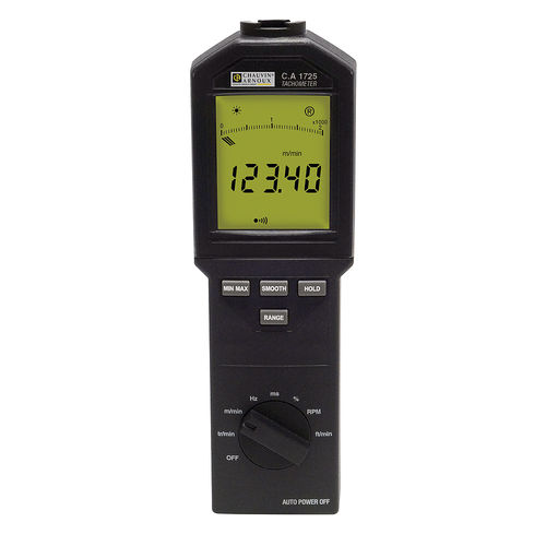 Contact tachometer - CA 1725 - CHAUVIN ARNOUX - optical / handheld / digital