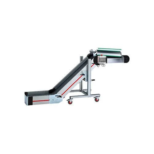 Belt conveyor - NDS series - Plastic Systems S.p.A. - inclined / curved / electric drive