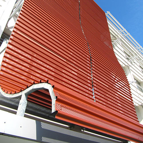 Perforated sheet metal - DEC series - GANTOIS INDUSTRIES - steel / for facade cladding / for partition wall