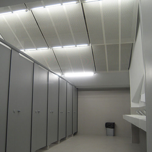 Perforated sheet metal - LR series - GANTOIS INDUSTRIES - steel / for false ceiling / for facade cladding