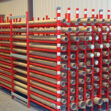 Storage warehouse shelving - DISTRIMAG - FERALCO - tubular / mobile / for long items