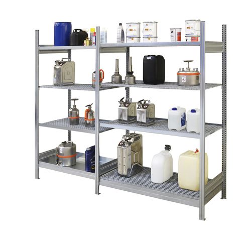 Workshop shelving - 10/5 - CEMO - with shelves / double-sided / modular