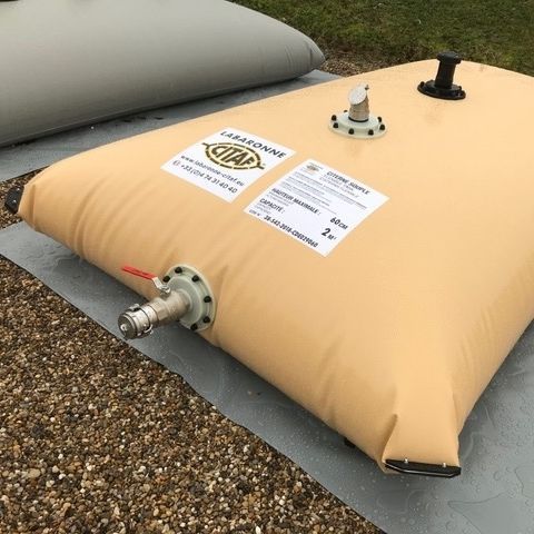 Liquid tank - LABARONNE - CITAF - drinking water / fabric / PVC