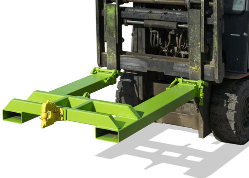 Multifunction forklift truck attachment - AM 05 series - GOUBARD - lifting / traction / with hooks