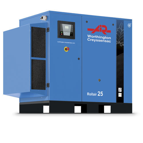 Screw compressor - Rollair 20-34 - Worthington Creyssenssac - air / electric / stationary