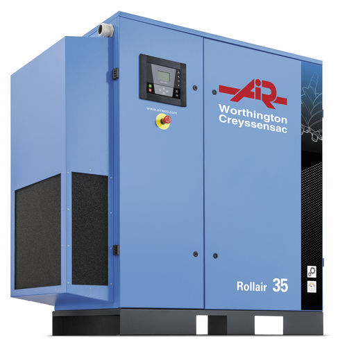 Screw compressor - Rollair 30-50E - Worthington Creyssenssac - air / electric / stationary
