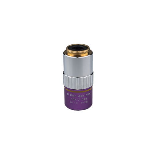 Fixed-focus objective lens - M Plan Apo NUV - MITUTOYO - inspection / UV / apochromat