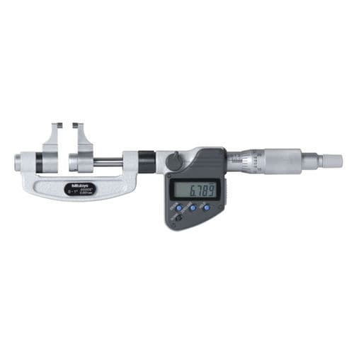 Micrometer with caliper jaws - 343 series - MITUTOYO - outside / digital