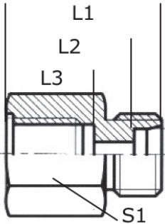 Female hydraulic adapter - 1/8 - 1 1/2" | UFA series - NORMYDRO