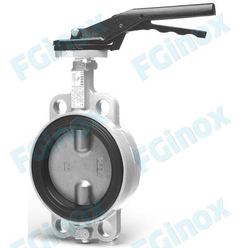 Butterfly valve - VPCFPI100 - FG INOX - manual / stainless steel