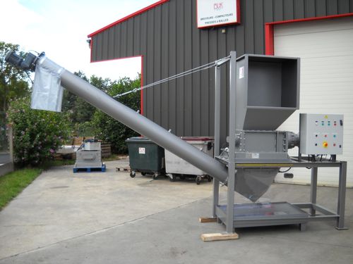 Double shaft shredder - PERF series - BLIK - for PET bottles