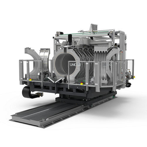 Corrugated pipe production corrugator - UC 1200 - UNICOR GmbH  - for single-wall corrugated pipes / for extrusion lines