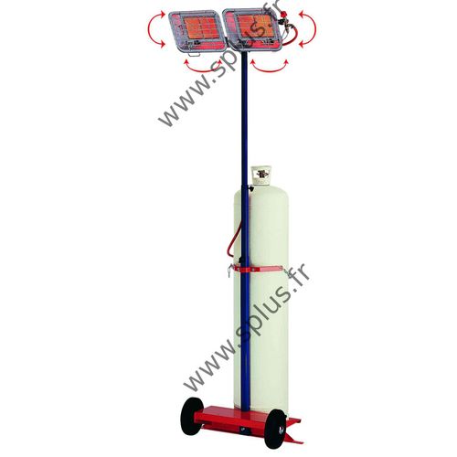 Gas radiant heater - GT series - S.PLUS - industrial / mobile