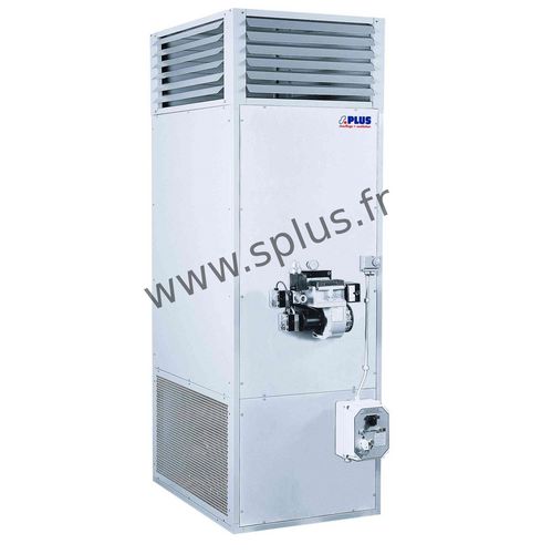 Stationary hot air generator - GEN series - S.PLUS - gas / fuel oil / vertical
