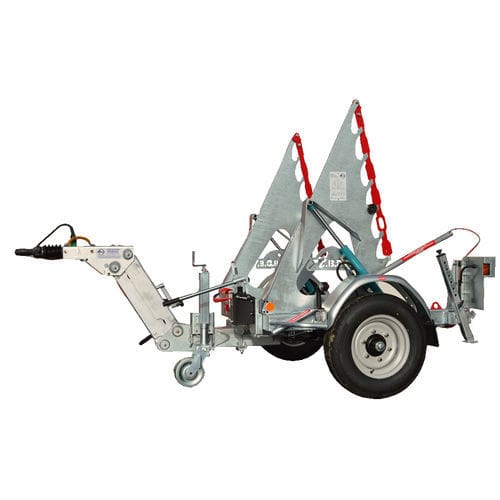 Cable drum trailer - RD 250 XL - CABLE EQUIPEMENTS - for cable transport and laying / single-axle / towed