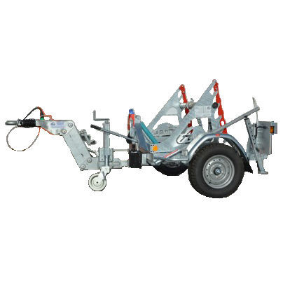 Cable drum trailer - RD 150 - CABLE EQUIPEMENTS - for cable transport and laying / single-axle / towed