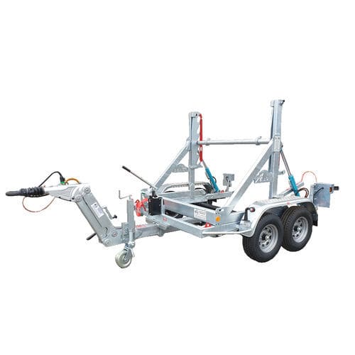 Cable drum trailer - RD 350 - CABLE EQUIPEMENTS - for cable transport and laying / 2-axle / towed