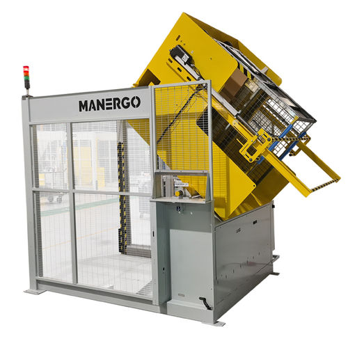Hydraulic tipping station - Rotovid - MANERGO - mechanical / crate / vibrating
