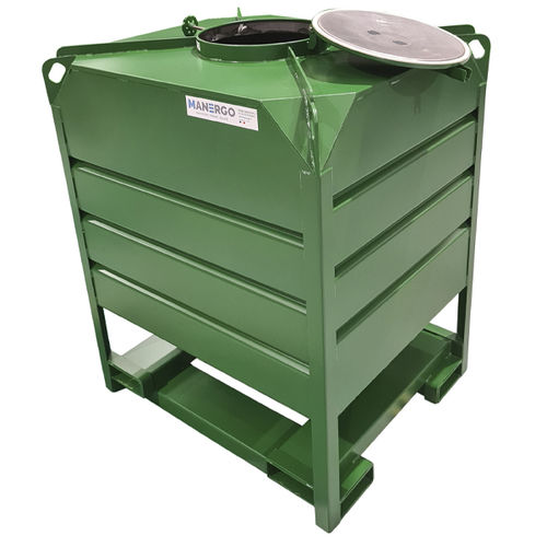 Metal container - CAV - MANERGO - storage / bottom-opening / stacking