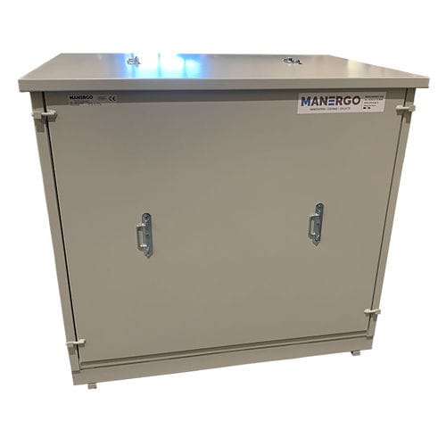 Metal crate - MG812-1000-100 -4334 - MANERGO - storage / with lid