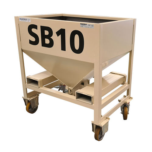 Storage container - CAV350R-4248 - MANERGO - for forklift trucks / metal / bottom-opening