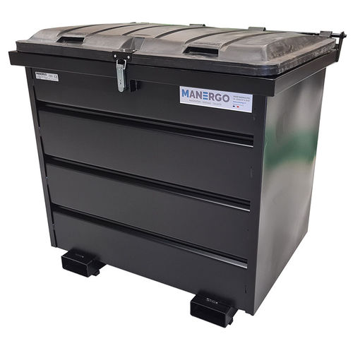 Plastic skip container - BTR1000-4284 - MANERGO - for forklift trucks
