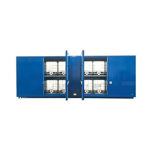 Steel IBC container - REI120 - MANERGO - for liquids / chemical / hazardous materials