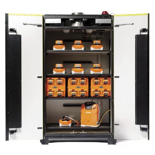 Storage and dispensing cabinet - ALTOL220VVDMA - MANERGO - security / with legs / hinged door