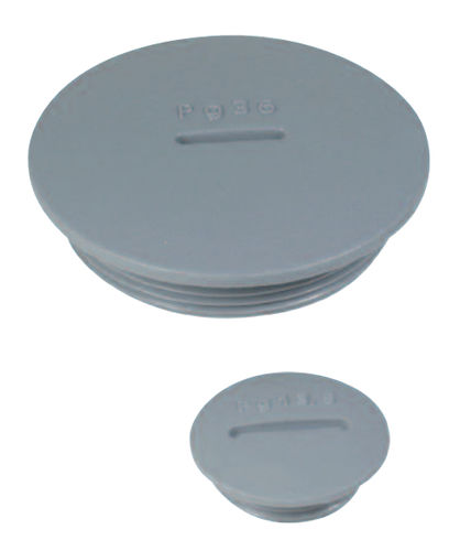 Round plug - PLIO-BC - SES-STERLING - threaded / PA6 / blanking