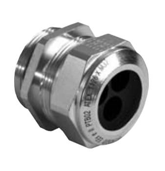 Nickel-plated brass cable gland - MS EX MULTI series  - SES-STERLING - explosion-proof / multi-passage