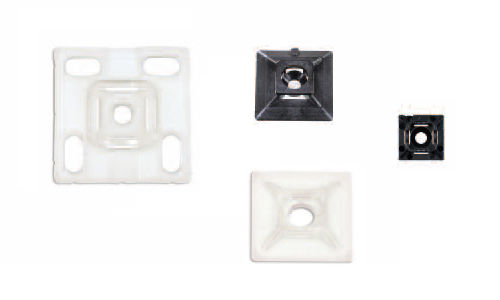 Polyamide cable tie mount - ANP  - SES-STERLING - self-adhesive / screw-in