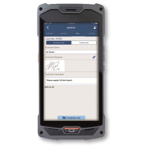 Android handheld computer TS5000 Belgravium Android 7 / GPS / 4G
