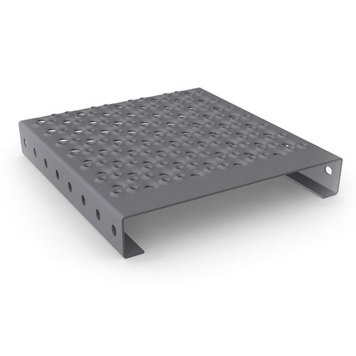 Aluminum grating - Formstep N - Meiser - galvanised steel / stainless steel / perforated sheet metal