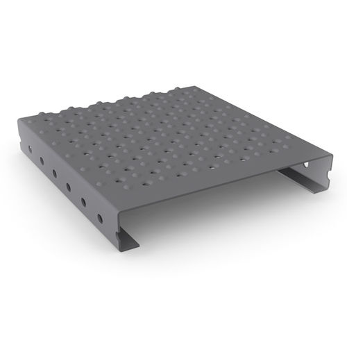Galvanised steel grating - Stephuit 01 - Meiser - aluminum / stainless steel / sheet metal