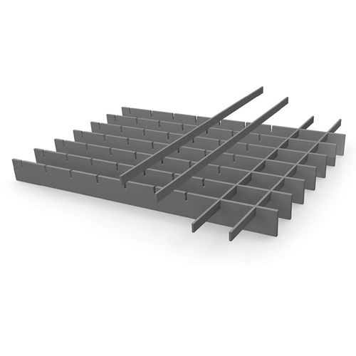 Steel grating - Meiser - pressed / non-slip / for industrial flooring