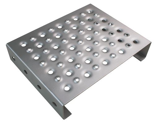 Galvanised steel grating - Stepplus 02 - Meiser - aluminum / sheet metal