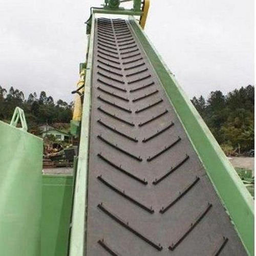 Gravel conveyor belt - Tempo International - chevron / industrial / for bulk materials