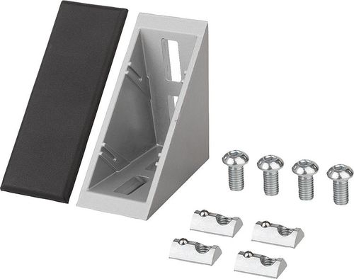 Aluminum profile fastening bracket - 10250 - norelem - Éléments standard mécaniques - steel / zinc